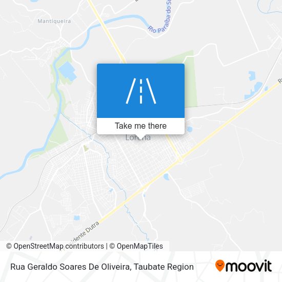 Rua Geraldo Soares De Oliveira map