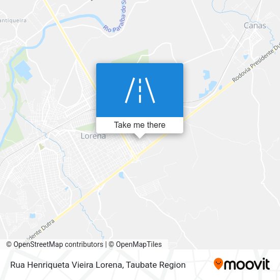 Rua Henriqueta Vieira Lorena map