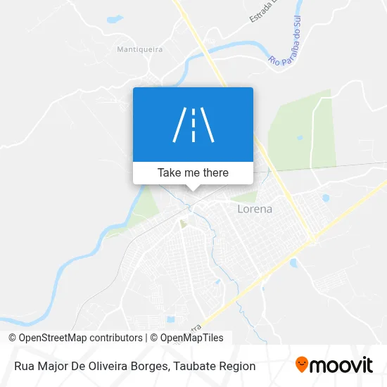 Rua Major De Oliveira Borges map