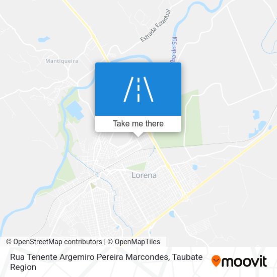 Rua Tenente Argemiro Pereira Marcondes map