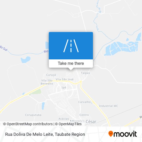 Rua Doliva De Melo Leite map