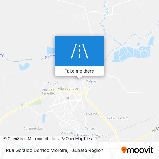 Rua Geraldo Derrico Moreira map