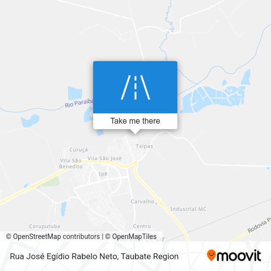 Rua José Egídio Rabelo Neto map
