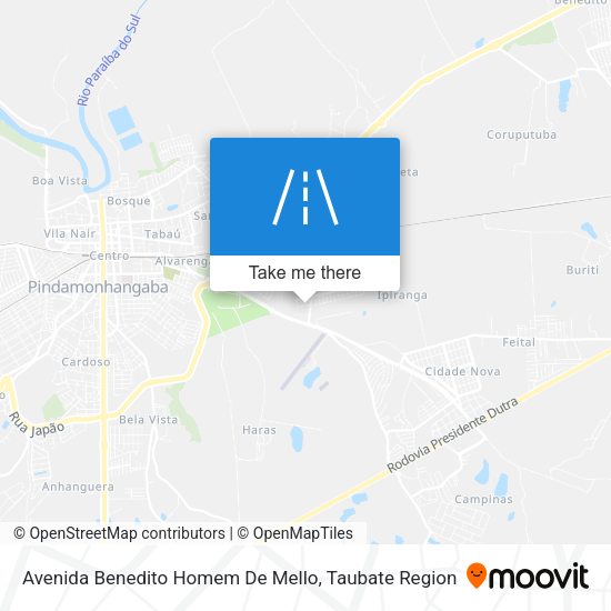 Avenida Benedito Homem De Mello map