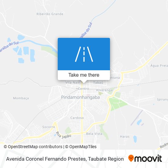 Mapa Avenida Coronel Fernando Prestes