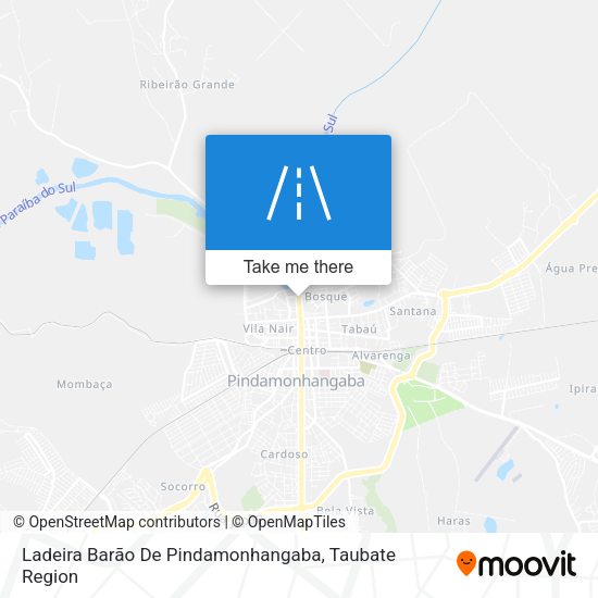 Ladeira Barão De Pindamonhangaba map