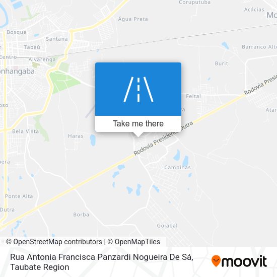 Rua Antonia Francisca Panzardi Nogueira De Sá map