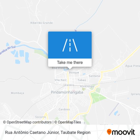 Rua Antônio Caetano Júnior map