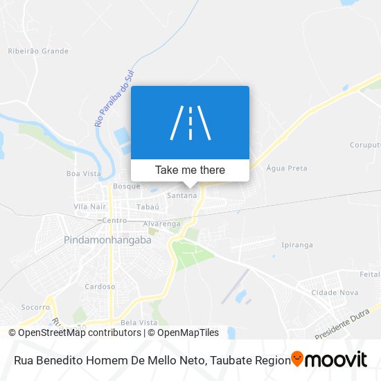 Mapa Rua Benedito Homem De Mello Neto