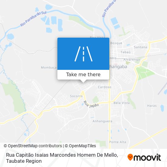 Rua Capitão Isaías Marcondes Homem De Mello map