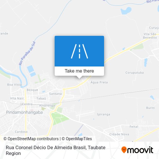 Rua Coronel Décio De Almeida Brasil map