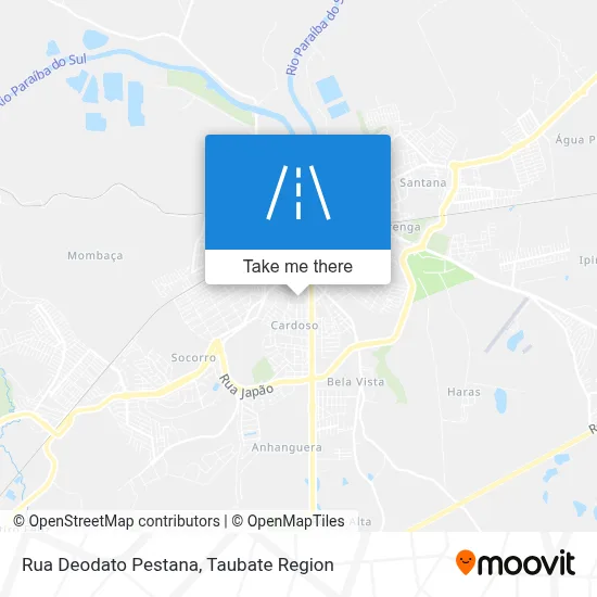 Rua Deodato Pestana map