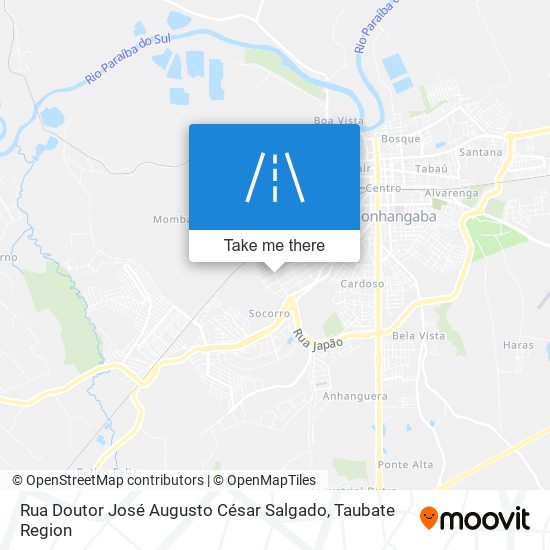 Mapa Rua Doutor José Augusto César Salgado