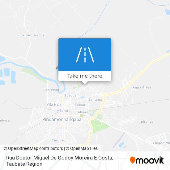 Rua Doutor Miguel De Godoy Moreira E Costa map