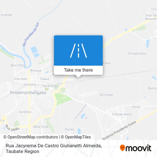 Rua Jacyrema De Castro Giulianetti Almeida map