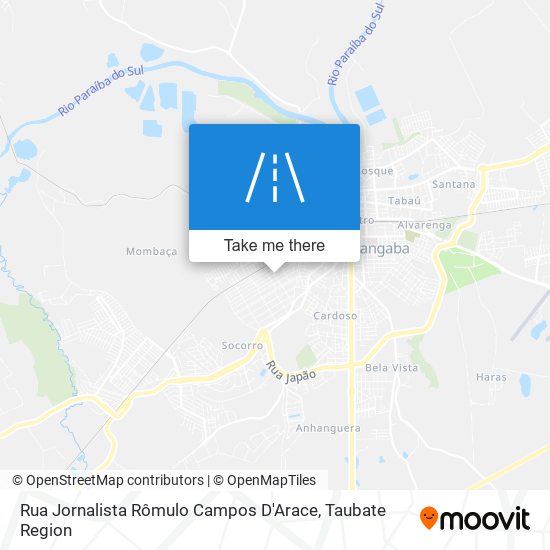 Mapa Rua Jornalista Rômulo Campos D'Arace