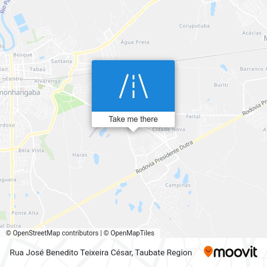 Rua José Benedito Teixeira César map