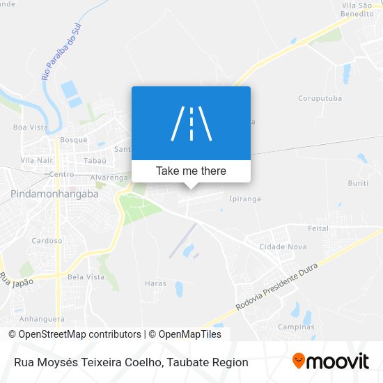 Rua Moysés Teixeira Coelho map