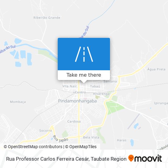 Rua Professor Carlos Ferreira Cesár map