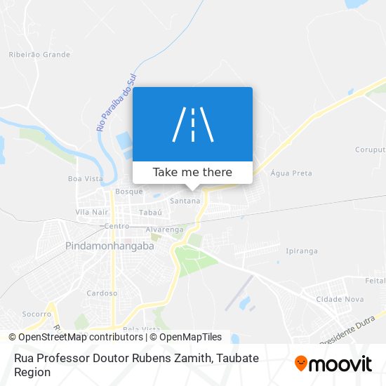 Mapa Rua Professor Doutor Rubens Zamith