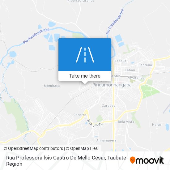 Mapa Rua Professora Ísis Castro De Mello César