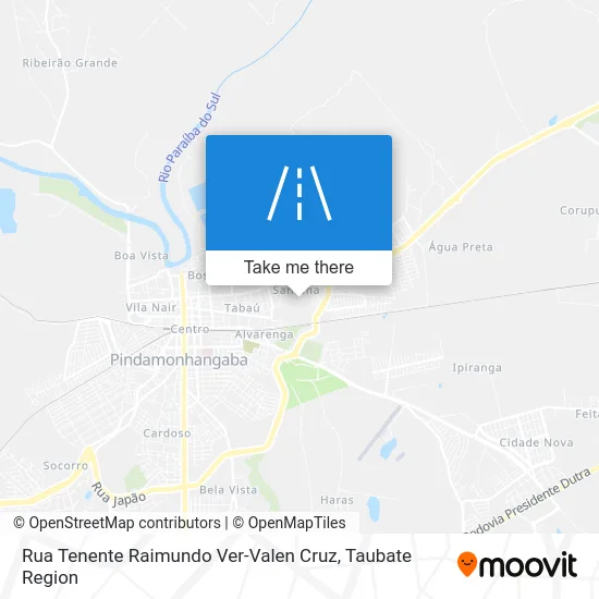 Rua Tenente Raimundo Ver-Valen Cruz map