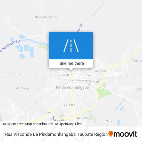 Rua Visconde De Pindamonhangaba map