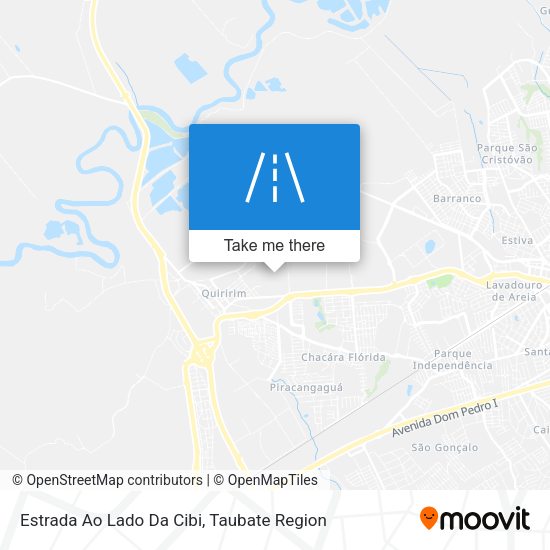 Estrada Ao Lado Da Cibi map