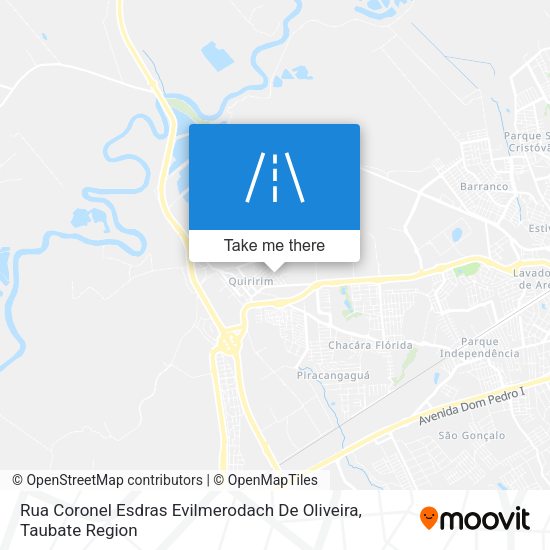 Rua Coronel Esdras Evilmerodach De Oliveira map