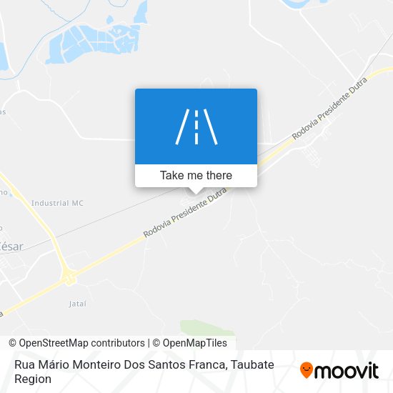 Rua Mário Monteiro Dos Santos Franca map