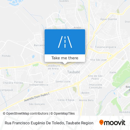 Mapa Rua Francisco Eugênio De Toledo