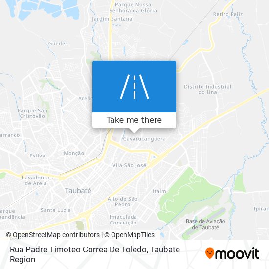 Cómo llegar a Rua Padre Timóteo Corrêa De Toledo en Taubaté en Autobús?