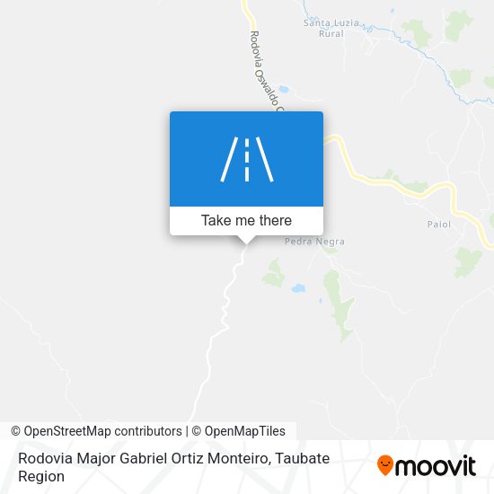 Rodovia Major Gabriel Ortiz Monteiro map