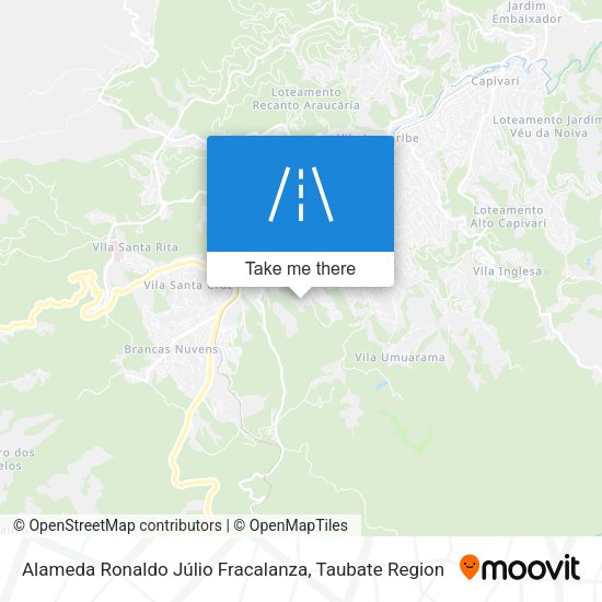 Alameda Ronaldo Júlio Fracalanza map