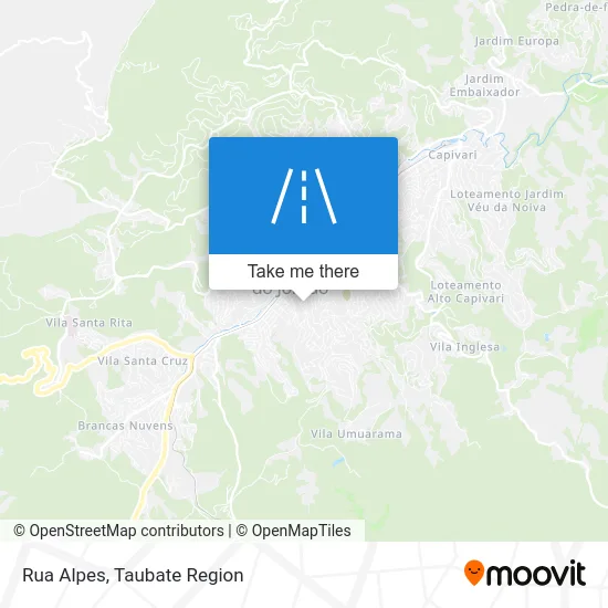 Rua Alpes map