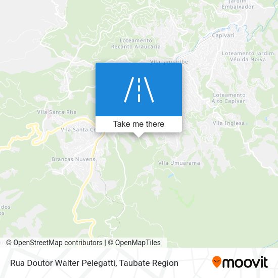 Rua Doutor Walter Pelegatti map