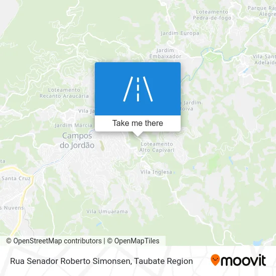 Rua Senador Roberto Simonsen map