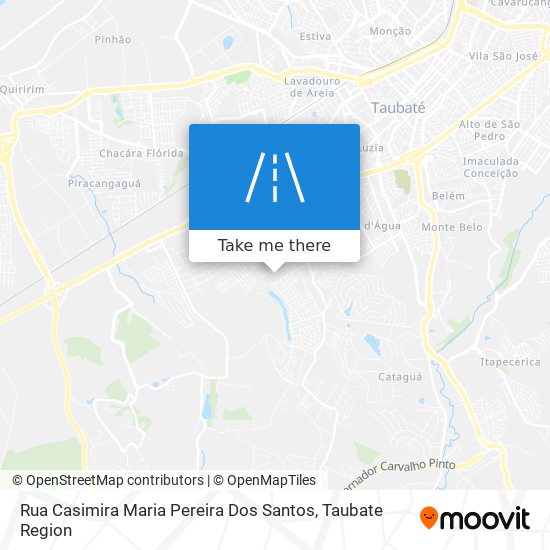 Mapa Rua Casimira Maria Pereira Dos Santos