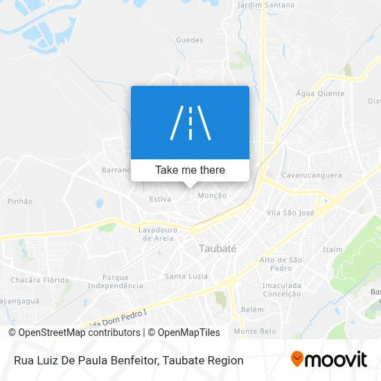 Rua Luiz De Paula Benfeitor map