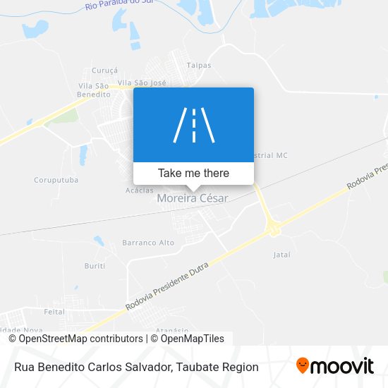 Rua Benedito Carlos Salvador map
