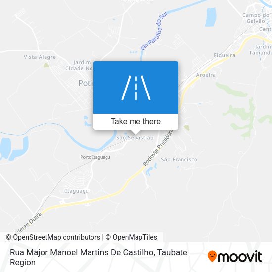 Rua Major Manoel Martins De Castilho map