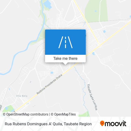 Rua Rubens Domingues A' Quila map
