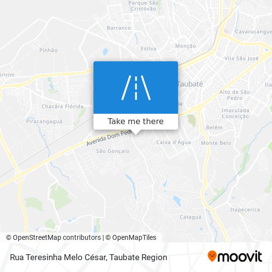 Rua Teresinha Melo César map