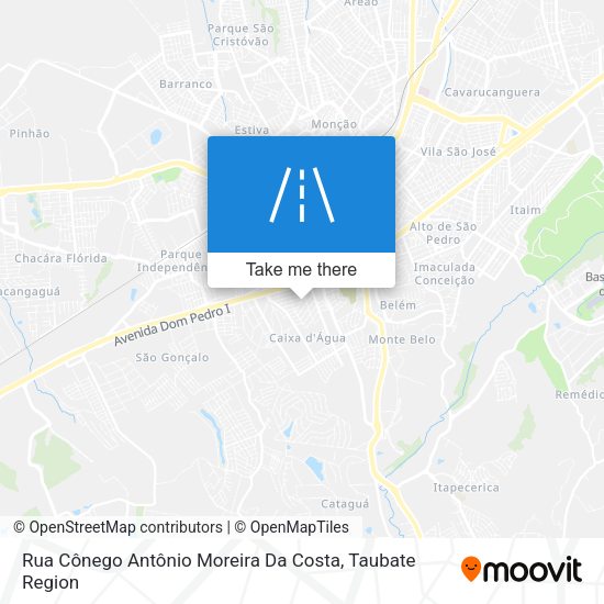 Rua Cônego Antônio Moreira Da Costa map