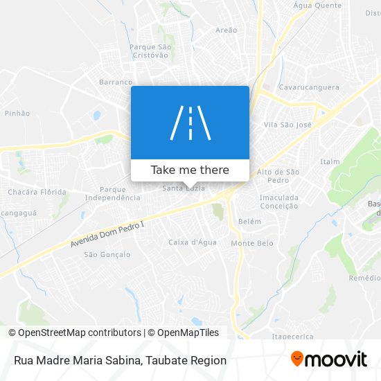 Rua Madre Maria Sabina map