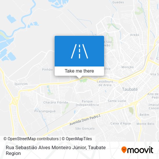 Rua Sebastião Alves Monteiro Júnior map