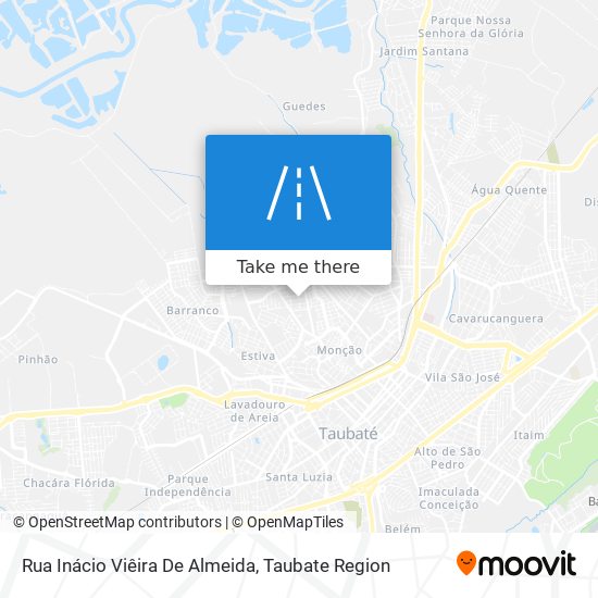 Mapa Rua Inácio Viêira De Almeida