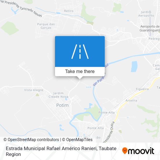 Estrada Municipal Rafael Américo Ranieri map