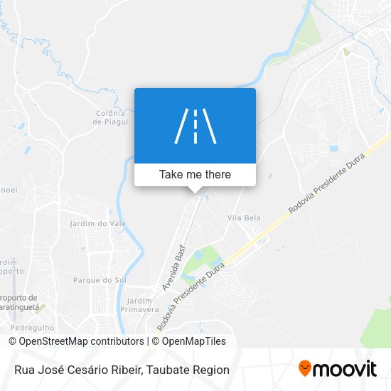 Rua José Cesário Ribeir map