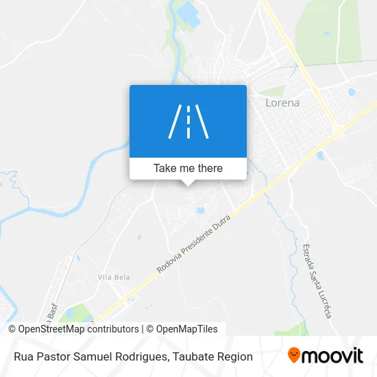 Rua Pastor Samuel Rodrigues map